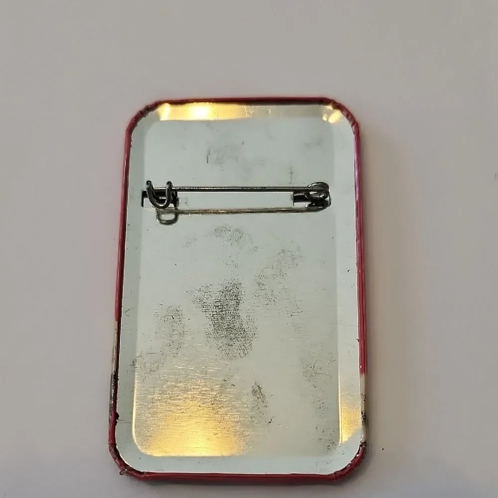Vintage Baseball Player Brooch Pin